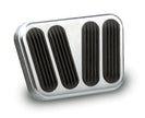 BRAKE/CLUTCH PEDAL PAD FOR '55-'57 CHEVY WITH RUBBER INSERT