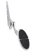 XL OVAL BRUSHED THROTTLE ASSEMBLY WITH RUBBER INSERT