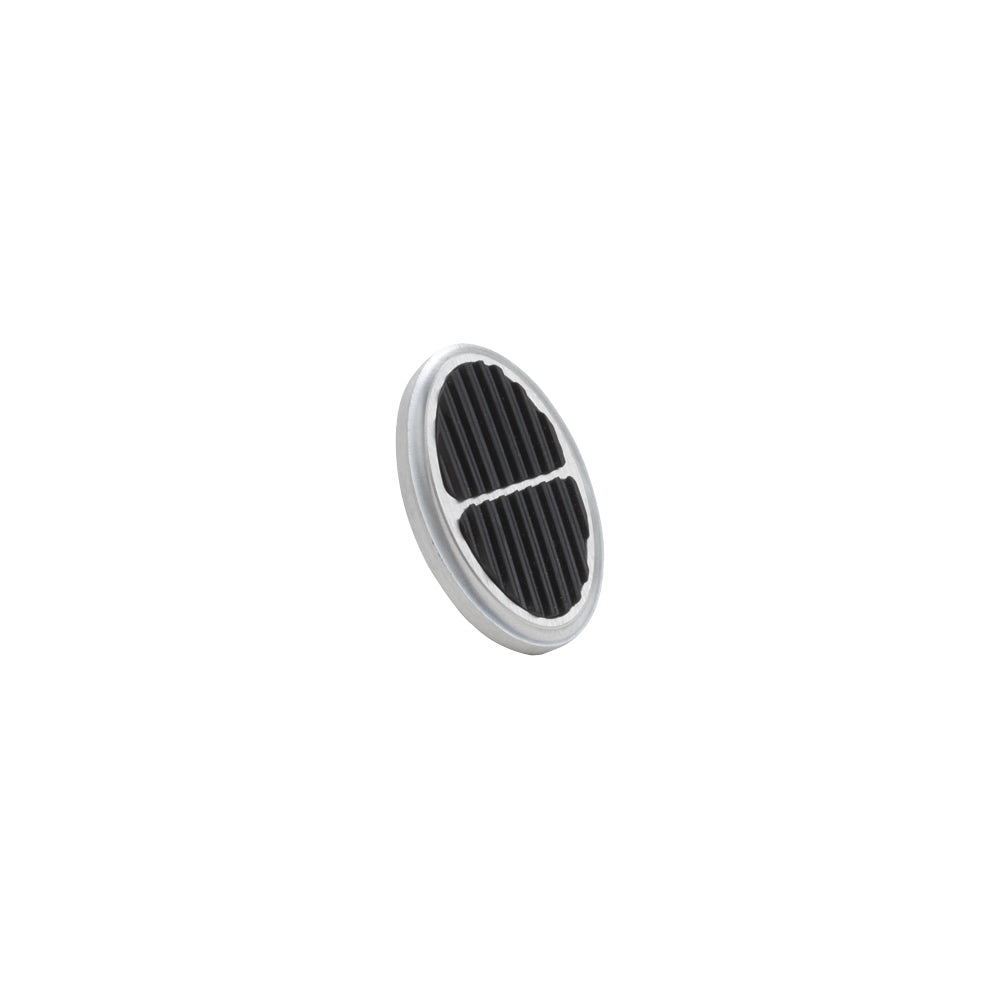 STANDARD OVAL BRUSHED DIMMER COVER WITH RUBBER INSERT