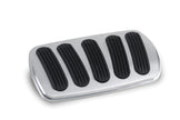 CURVED AUTO BRAKE PEDAL PAD FOR '62-'67 CHEVY II/NOVA WITH RUBBER INSERT
