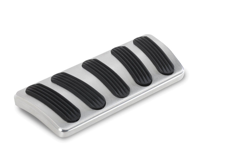 CURVED AUTO BRAKE PEDAL PAD FOR '64-'72 CHEVELLE WITH RUBBER INSERT