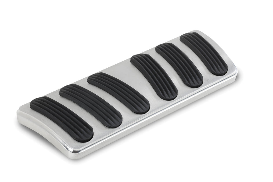 CURVED AUTO BRAKE PEDAL PAD FOR '68-'72 CHEVY II/NOVA WITH RUBBER INSERT