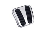 CURVED E-BRAKE PEDAL PAD FOR '64-'75 CHEVELLE (A-BODY) WITH RUBBER INSERT