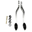 STANDARD BRUSHED BRAKE & CLUTCH ARMS FOR KUGEL COMPONENTS 180 DEGREE WITH OVAL PADS