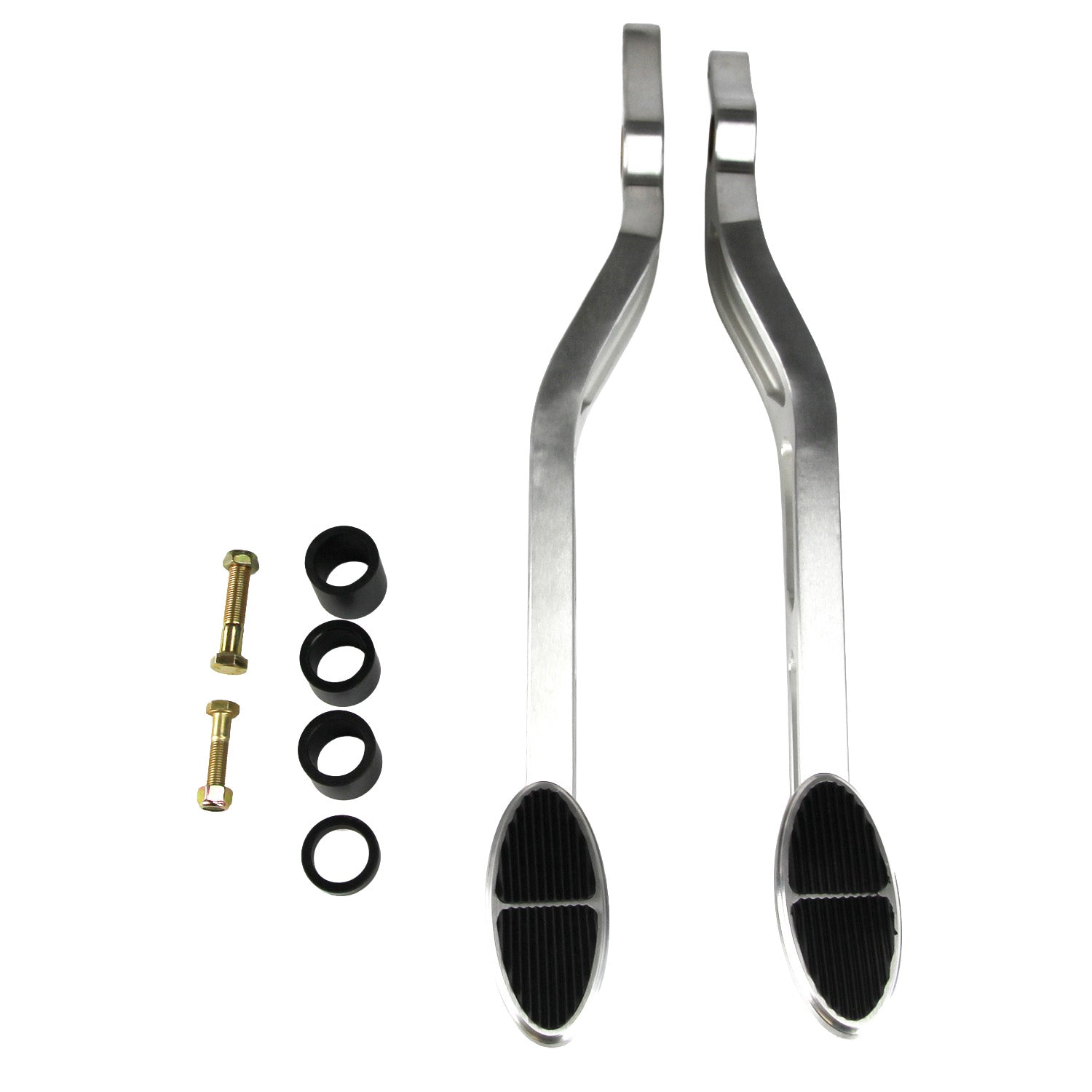 STANDARD BRUSHED BRAKE & CLUTCH ARMS FOR KUGEL COMPONENTS 180 DEGREE WITH OVAL PADS