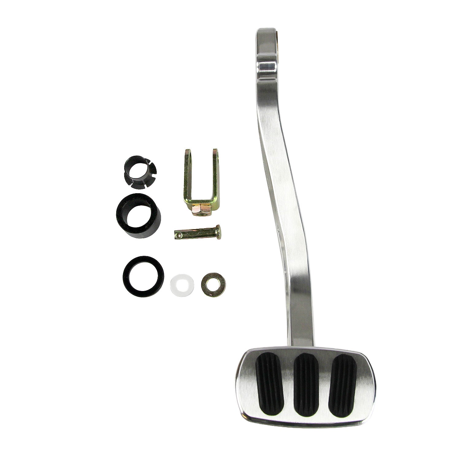 BRUSHED BRAKE ARM FOR '55-57 CHEVY WITH AUTO NON-POWER BRAKE PEDAL PAD