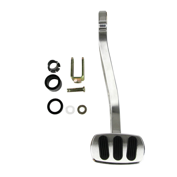 BRUSHED BRAKE ARM FOR '55-57 CHEVY WITH AUTO NON-POWER BRAKE PEDAL PAD