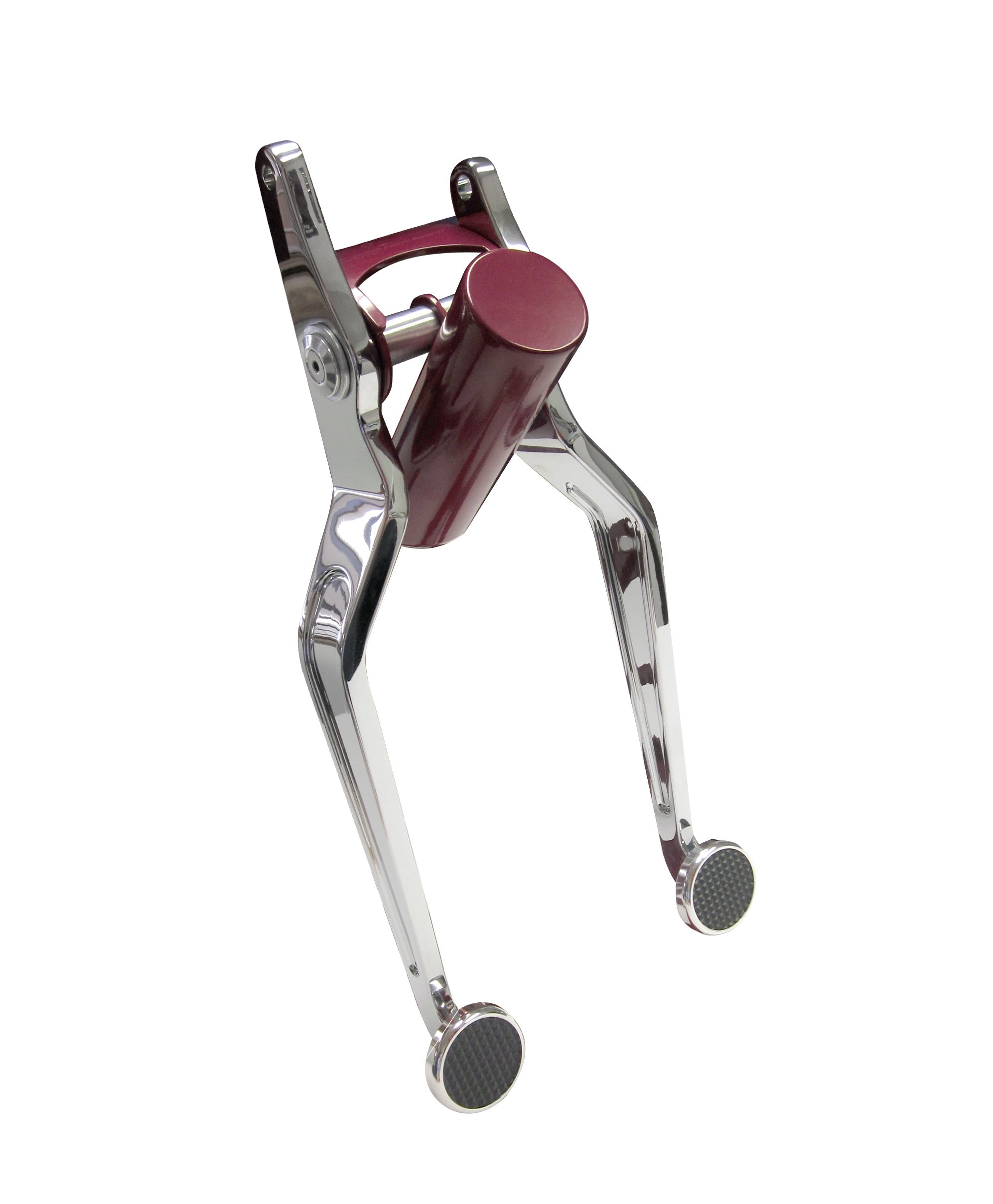 GOOLSBY EDITION CHROME BRAKE & CLUTCH ARMS FOR KUGEL COMPONENTS REVERSE 90 DEGREE