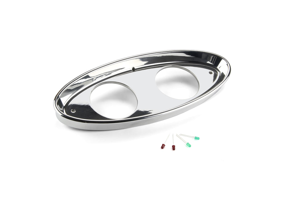 32 2 GAUGE 3 3/8 CLASSIC INSTRUMENTS POLISHED HIGH STEP BEZEL ONLY
