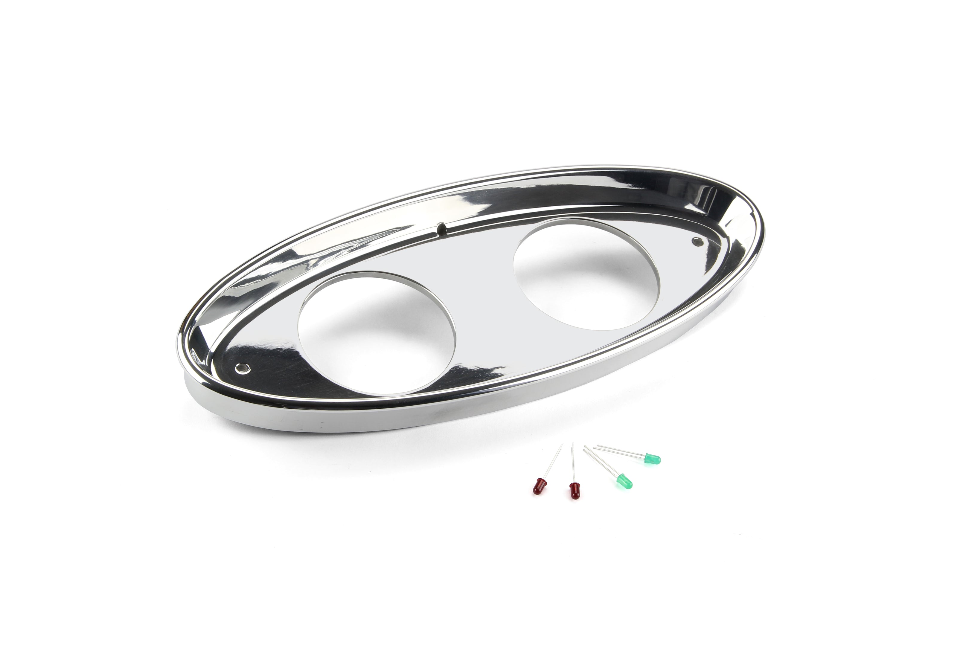 32 2 GAUGE 3 3/8 CLASSIC INSTRUMENTS POLISHED HIGH STEP BEZEL ONLY