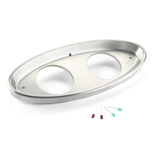 32 2 GAUGE 3 3/8 CLASSIC INSTRUMENTS SATIN-HIGH STEP BEZEL ONLY