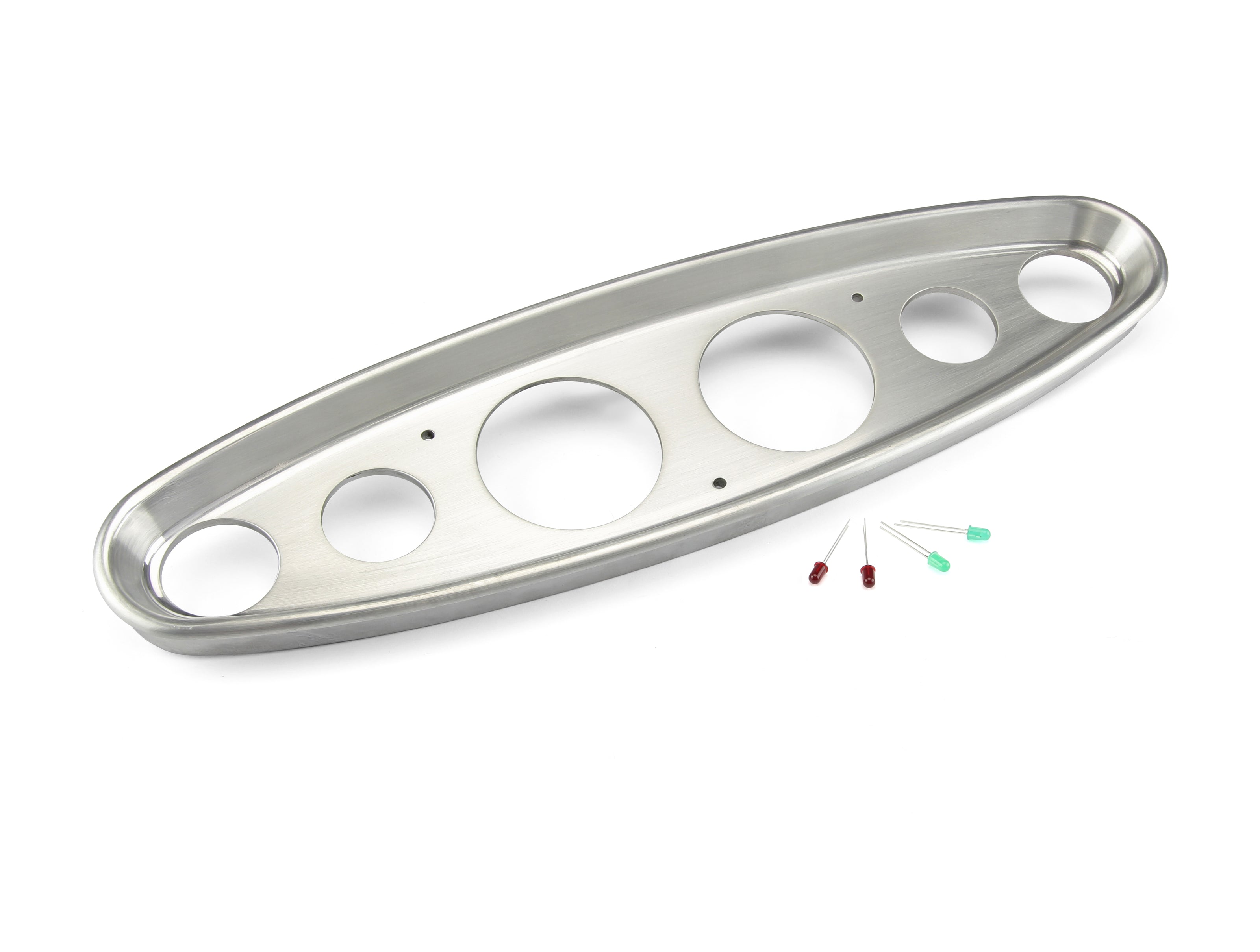 6 GAUGE 3 3/8 CLASSIC INSTRUMENTS BRUSHED HIGH STEP BEZEL ONLY