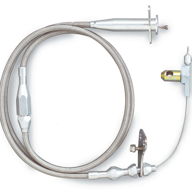 48" HI-TECH STAINLESS STEEL HOUSING CRUISE CONTROL CABLE FOR CARBURETED AND SELECT EFI