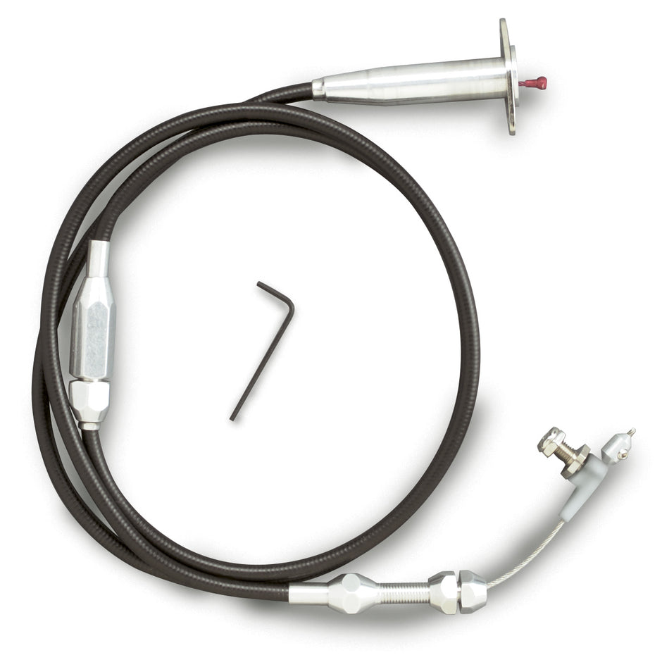 48" UNIVERSAL BLACK HOUSING CRUISE CONTROL CABLE FOR VERTICAL MOUNT EFI (EXCEPT '86-'93 FORD)