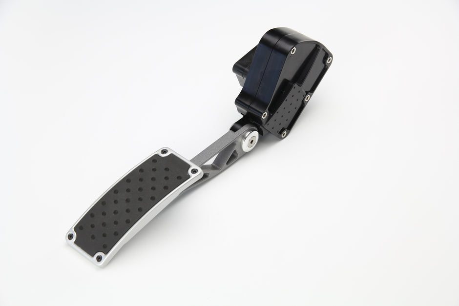 DBW PEDAL, BILLET GM 05-12 CORVETTE W/GRAY PEDAL ARM & PAD