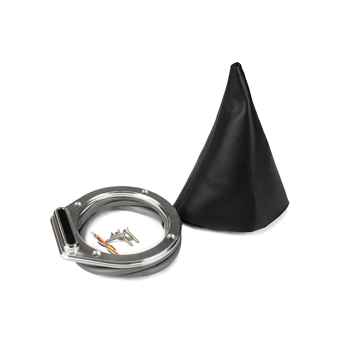 ROUND BRUSHED BOOT INDICATOR FOR AOD/4R70W/AODE WITH VERTICAL DISPLAY