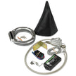 ROUND BRUSHED BOOT INDICATOR FOR AOD/4R70W/AODE WITH VERTICAL DISPLAY & SENSOR KIT