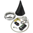 ROUND BRUSHED BOOT INDICATOR FOR 200R WITH HORIZONTAL DISPLAY & SENSOR KIT