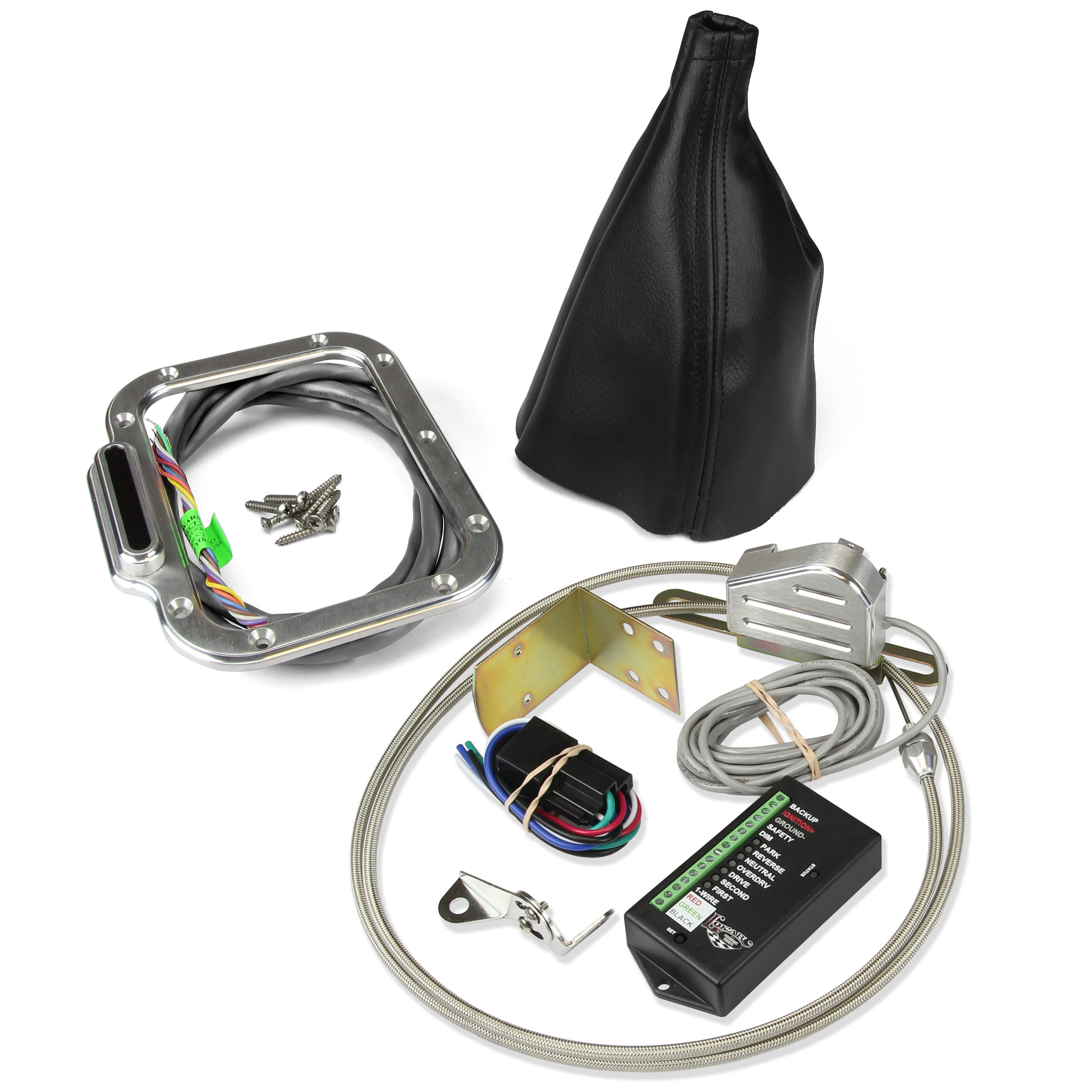 RECTANGULAR BRUSHED BOOT INDICATOR FOR 350/400 WITH VERTICAL DISPLAY & SENSOR KIT