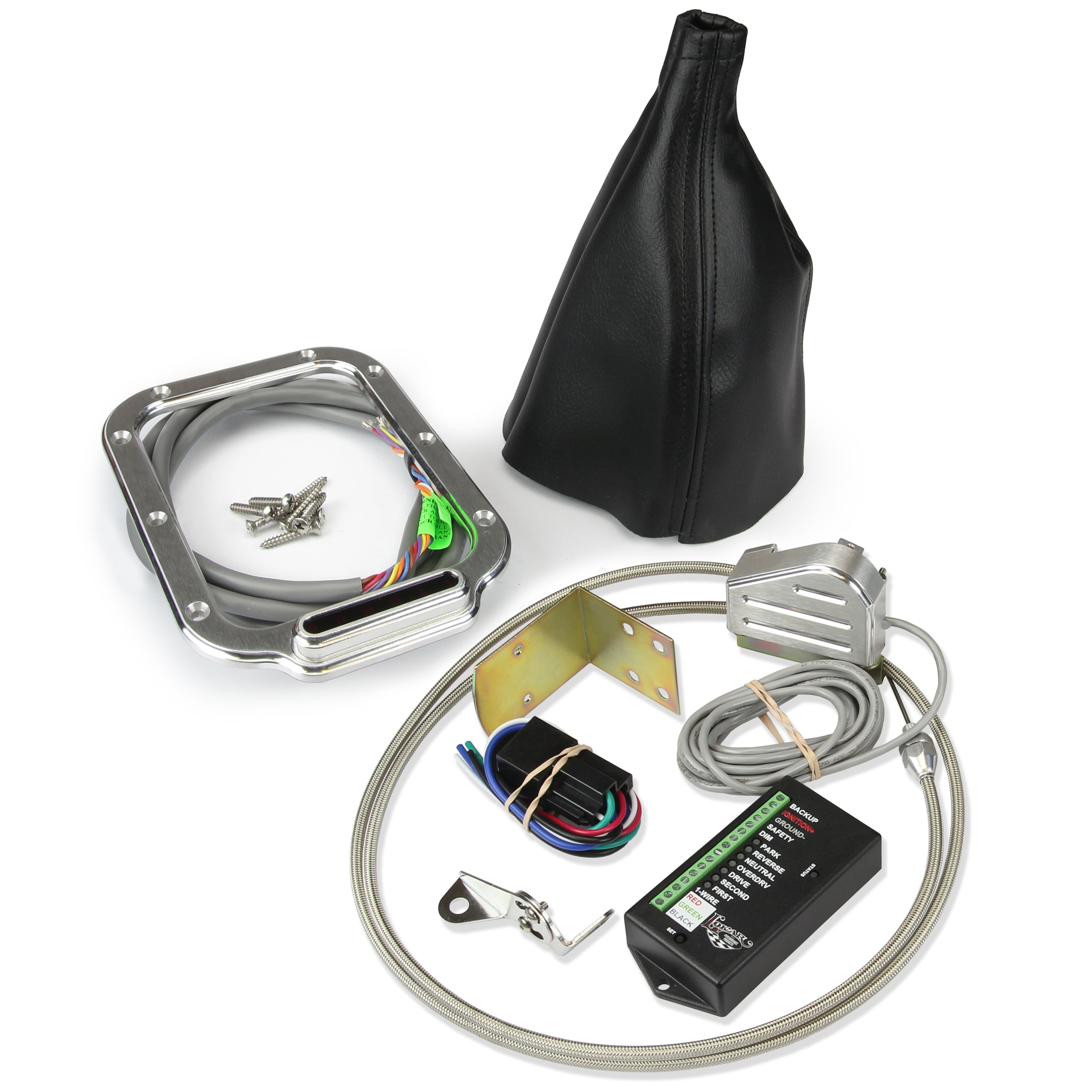 RECTANGULAR BRUSHED BOOT INDICATOR FOR 200R WITH HORIZONTAL DISPLAY & SENSOR KIT