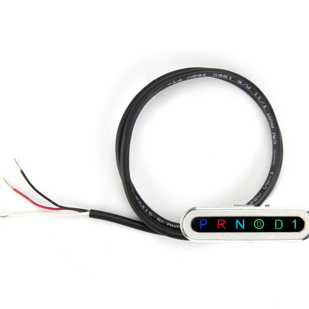 BRUSHED DASH INDICATOR FOR AOD/4R70W/AODE WITH HORIZONTAL DISPLAY