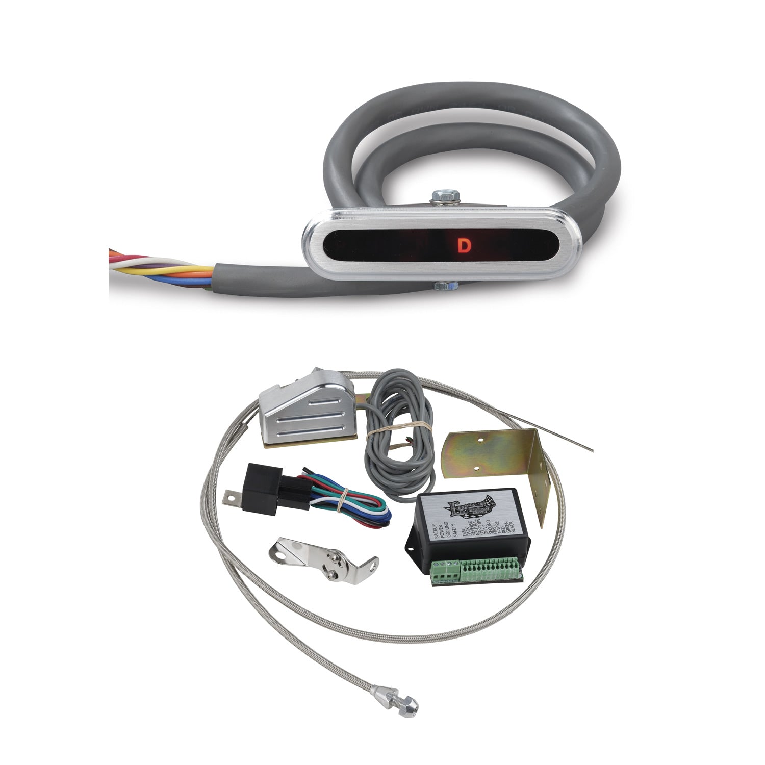BRUSHED DASH INDICATOR FOR 350/400 WITH HORIZONTAL DISPLAY & SENSOR KIT