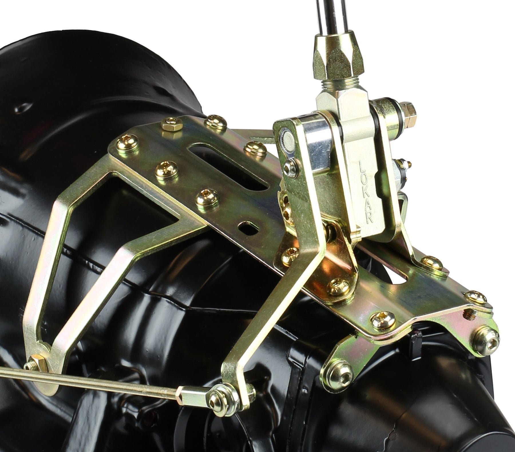 Lokar Case Mount Shifter GM 4L60 Chrome 23