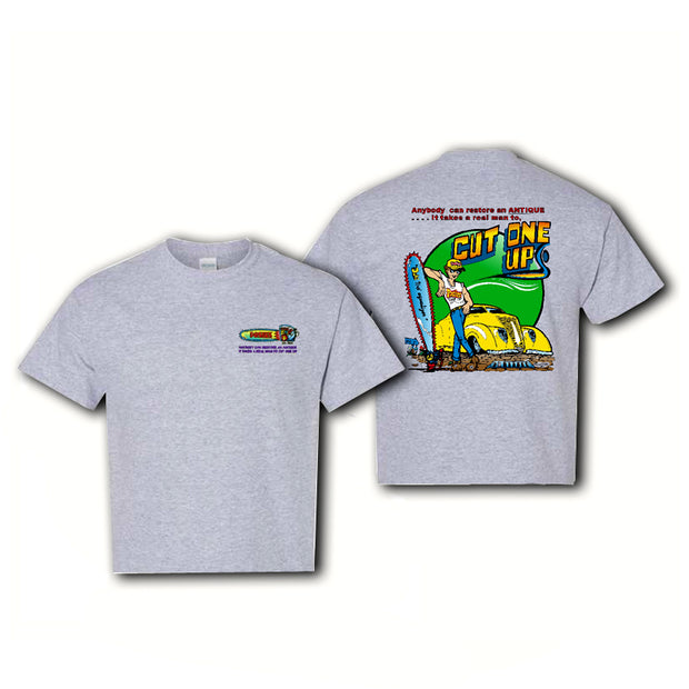 POSIES Cut One Up Gray T-Shirt