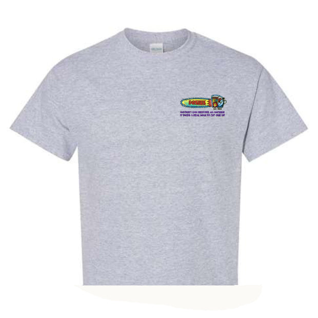 POSIES Cut One Up Gray T-Shirt