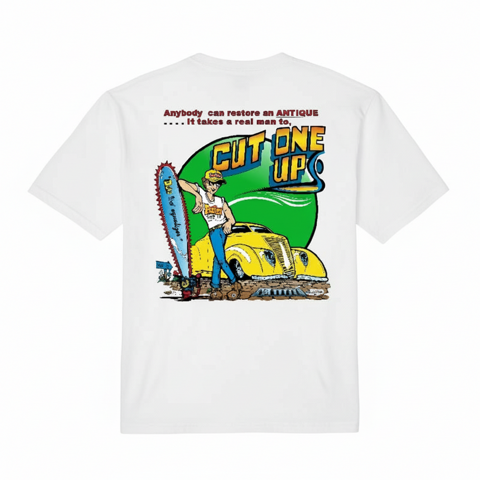 POSIES Cut One Up White T-Shirt
