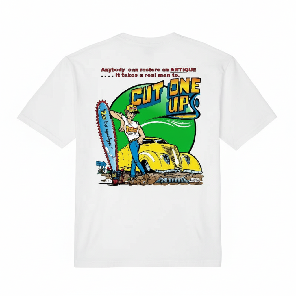 POSIES Cut One Up White T-Shirt