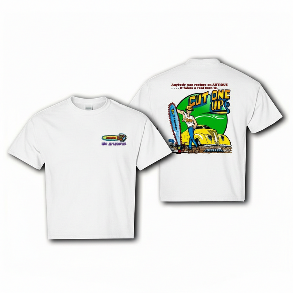 POSIES Cut One Up White T-Shirt