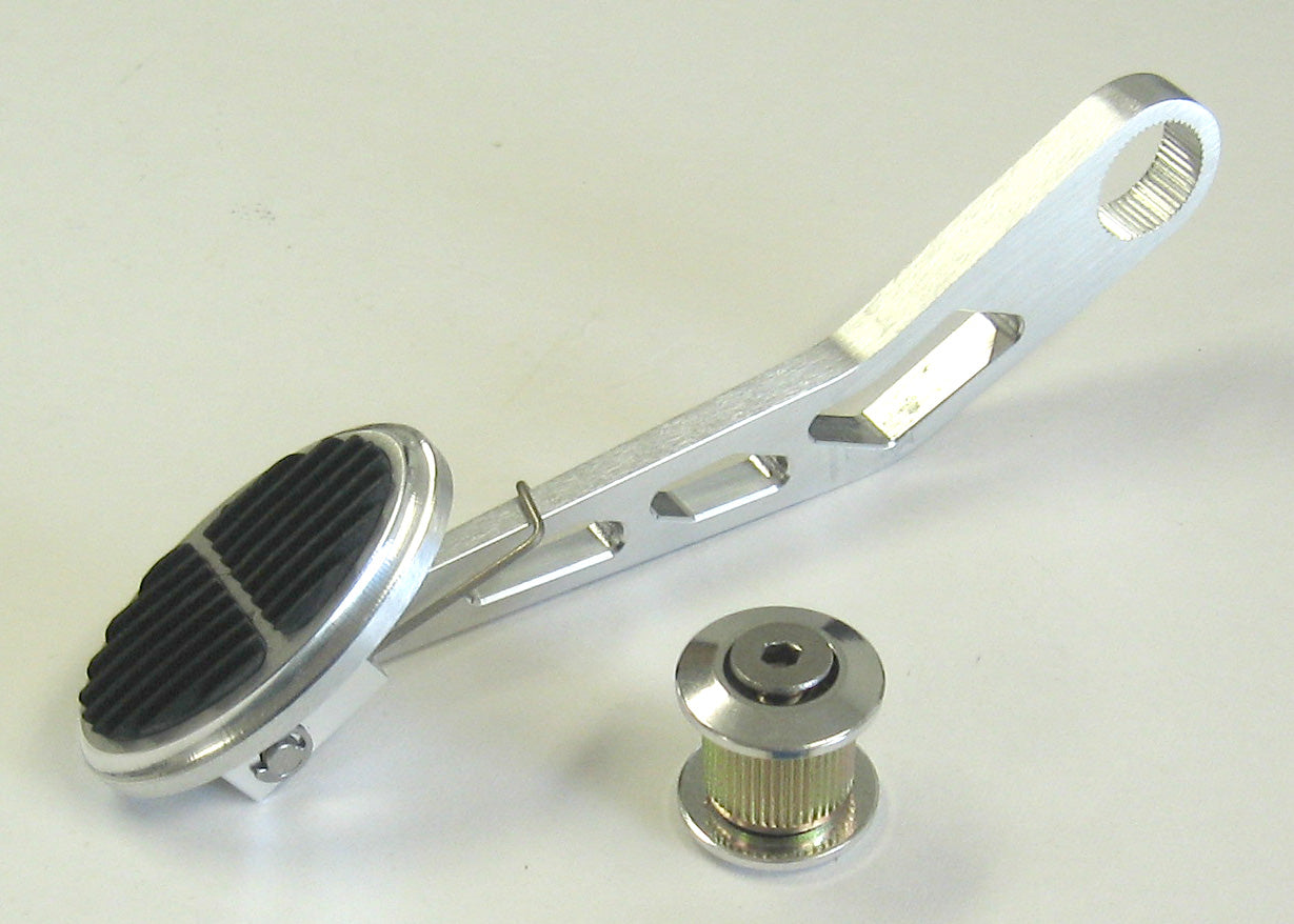 MINI OVAL THROTTLE PEDAL FOR LOKAR DRIVE-BY-WIRE WITH RUBBER INSERT