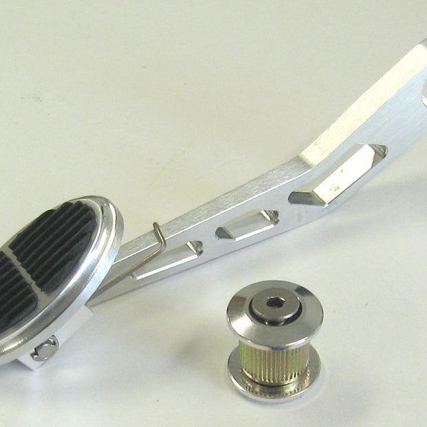 MINI OVAL THROTTLE PEDAL FOR LOKAR DRIVE-BY-WIRE WITH RUBBER INSERT
