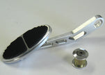 STANDARD OVAL THROTTLE PEDAL FOR LOKAR DRIVE-BY-WIRE WITH RUBBER INSERT