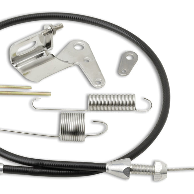 24" UNIVERSAL BLACK HOUSING THROTTLE CABLE W/ SRK-4000