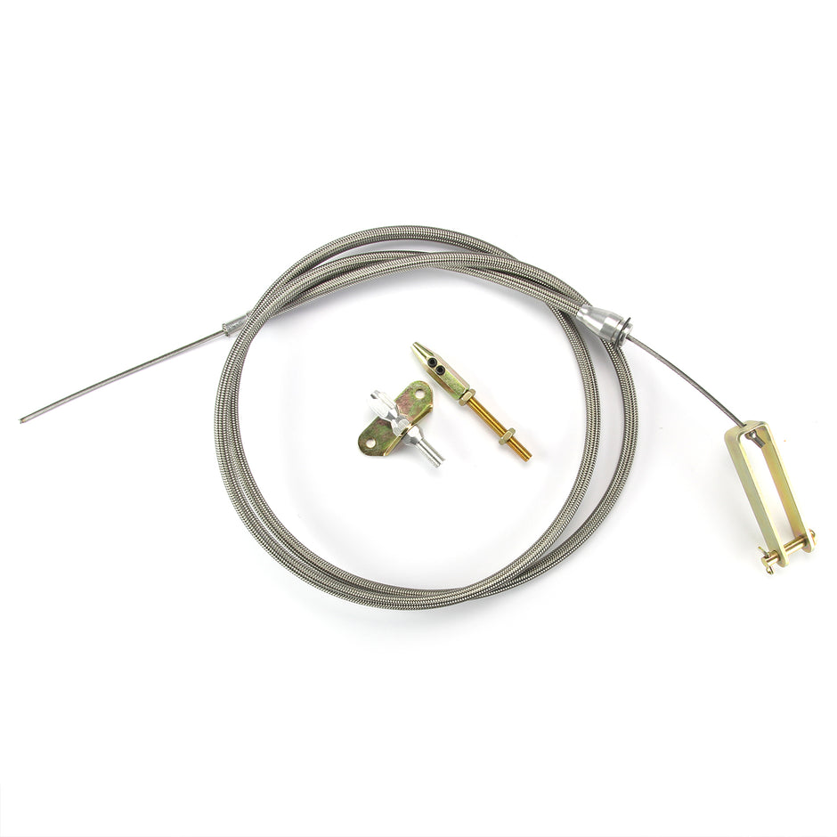72" HI-TECH STAINLESS CONNECTOR CABLE FOR '37-'48 FORD CAR & '37-'56 FORD TRUCK UNDER-THE-DASH BRAKES