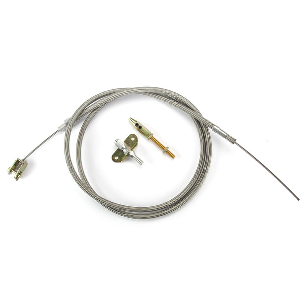 72" HI-TECH STAINLESS CONNECTOR CABLE FOR '37-'48 PLYMOUTH/DODGE UNDER-THE-DASH BRAKES