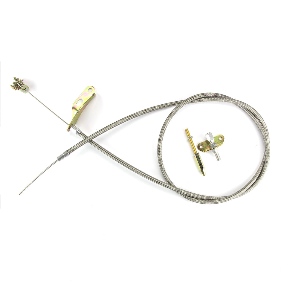 72" HI-TECH STAINLESS CONNECTOR CABLE FOR '39-'48 CHEVY UNDER-THE-DASH BRAKES