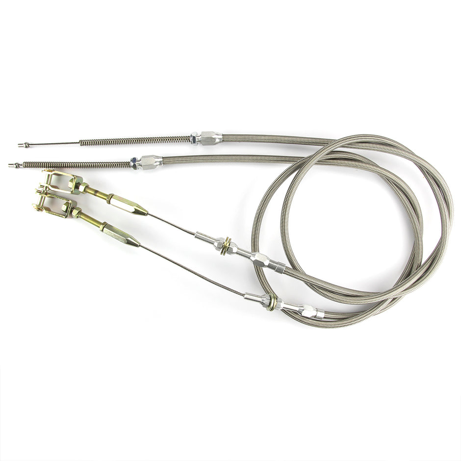 48" HI-TECH STAINLESS REAR BRAKE CABLES FOR '42-'54 CHEVY