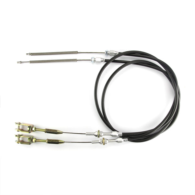 48" UNIVERSAL BLACK REAR BRAKE CABLES FOR '42-'54 CHEVY