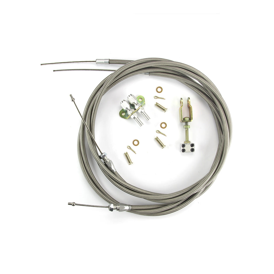 96" HI-TECH STAINLESS EMERGENCY BRAKE CABLES FOR WILWOOD MC4