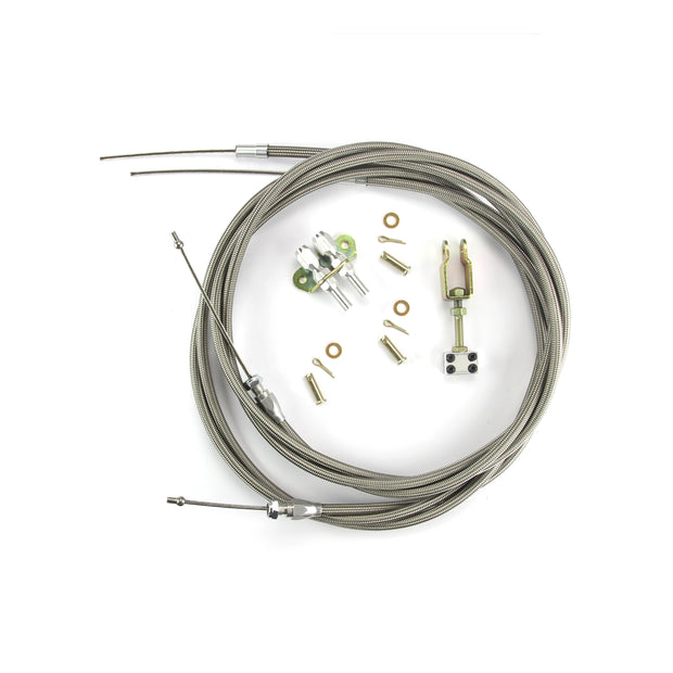 96" HI-TECH STAINLESS EMERGENCY BRAKE CABLES FOR WILWOOD MC4