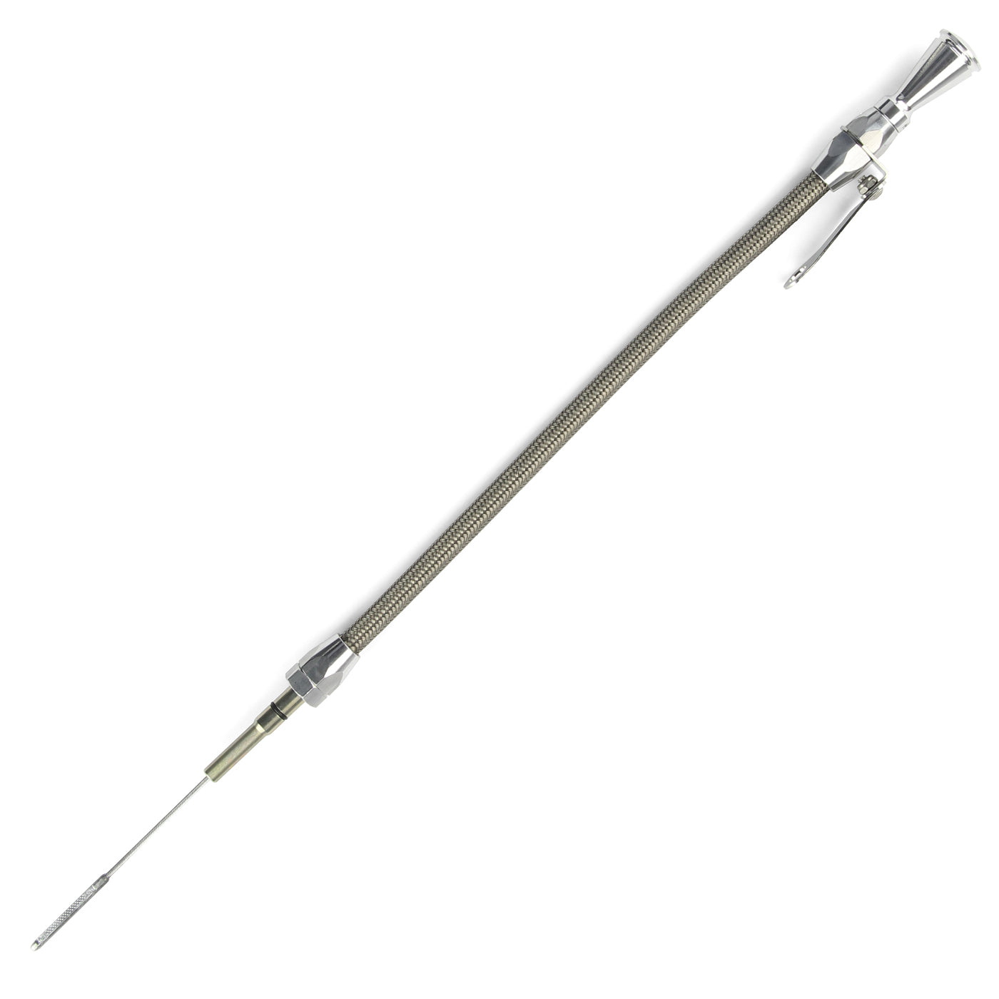 HI-TECH FLEXIBLE STAINLESS ENGINE DIPSTICK 1997 & LATER GM LS1 CAR PUSH INTO BLOCK PASSENGER'S SIDE