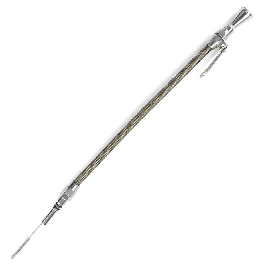 HI-TECH FLEXIBLE STAINLESS ENGINE DIPSTICK FORD 302 (CRATE ONLY) PUSH INTO PAN