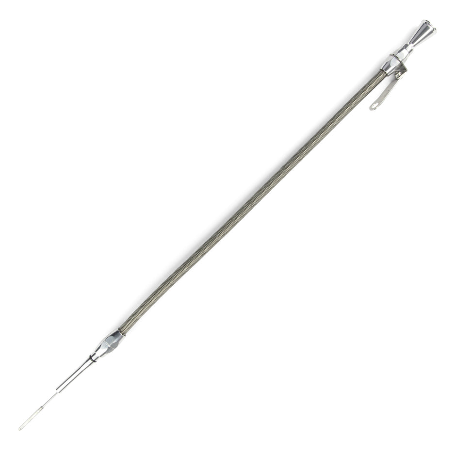 HI-TECH FLEXIBLE STAINLESS ENGINE DIPSTICK 1994 & LATER FORD 4.6 MODULAR, 2 VALVE PUSH INTO BLOCK PASSENGER' SIDE