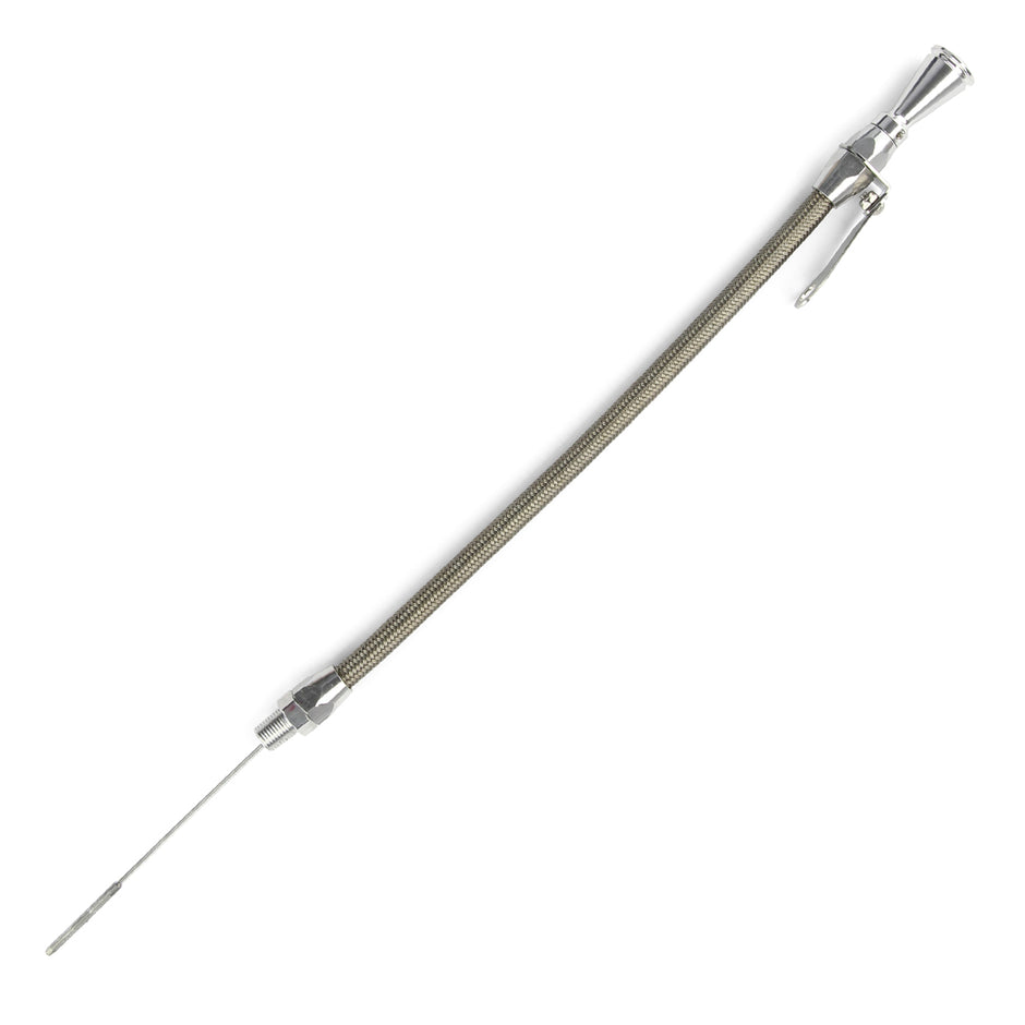HI-TECH FLEXIBLE STAINLESS ENGINE DIPSTICK UNIVERSAL 1/4" NPT PAN FITTING (GAUGE-TO-FIT)