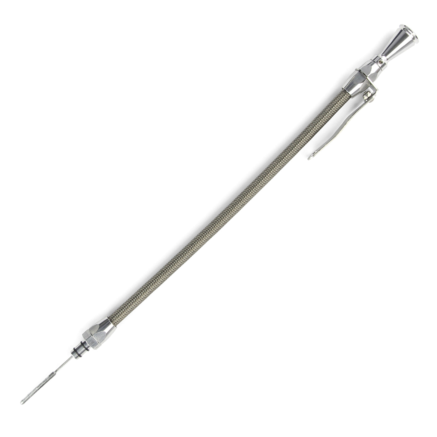 HI-TECH FLEXIBLE STAINLESS ENGINE DIPSTICK 5.7L/6.1L HEMI PUSH INTO PAN PASSENGER'S SIDE/FRONT SUMP CAR PAN