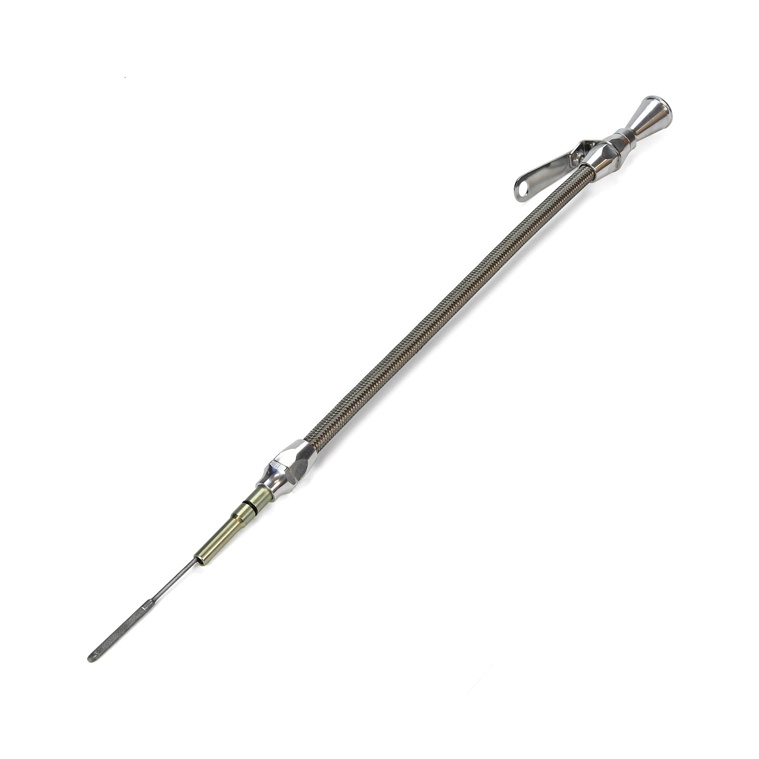 DIPSTICK, HIGH TECH, ENGINE OIL, GEN 4 LS CORVETTE, PASS SIDE, BRITE