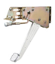 UNDER-THE-DASH BRUSHED EMERGENCY FOOT BRAKE WITH SOLID ARM AND BALL MILLED PAD